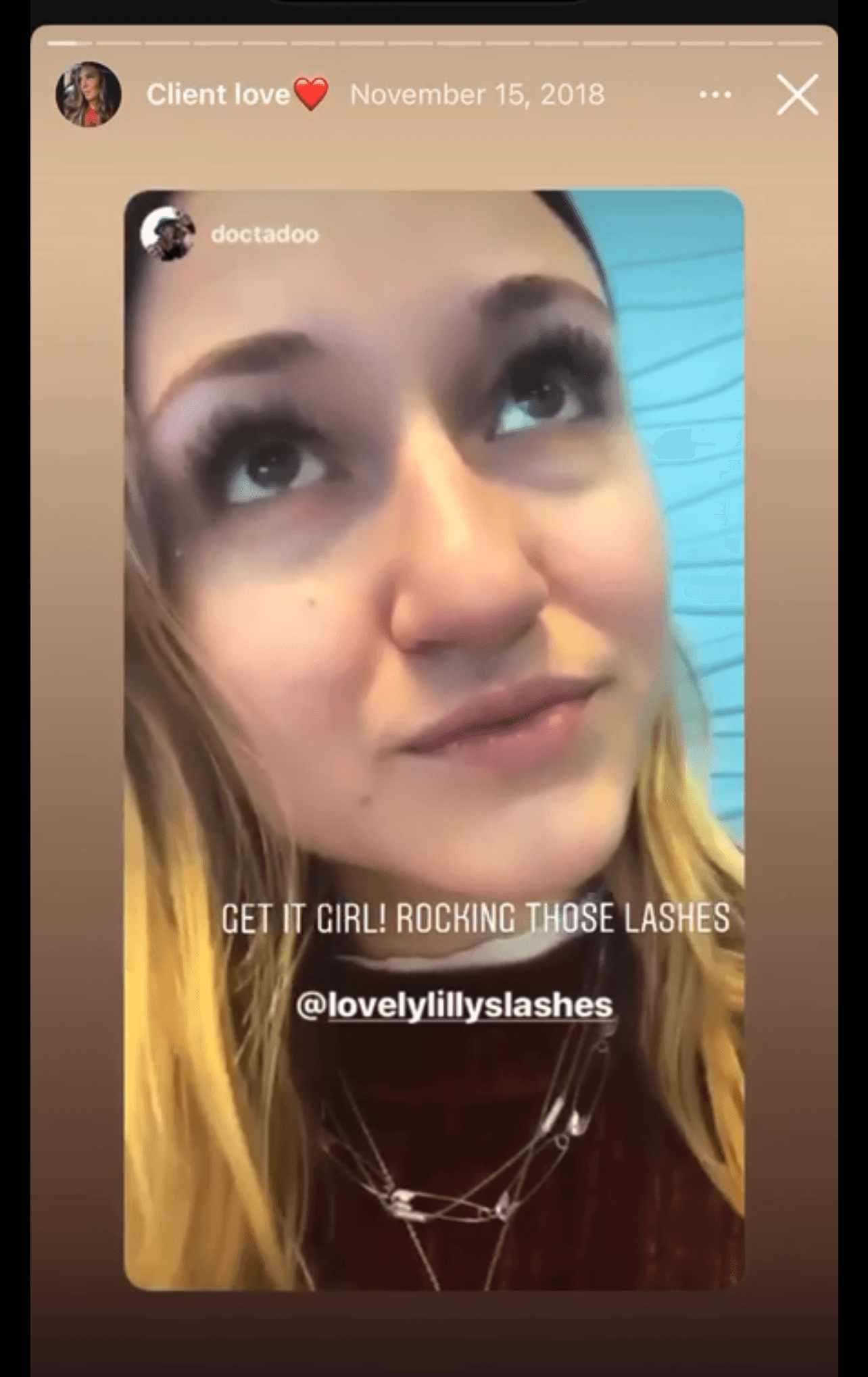 Sydney B. on her lash loyalty to Lovely Lilly's